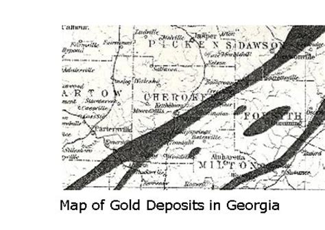 Five hundred georgia gold mines and gold prospecting locations are shown in 37 counties on the georgia gold map, extending from south of atlanta to the north carolina, south carolina and alabama state lines. Cherokee County History