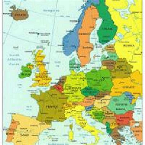 Hq High Resolution Hi Def Non Mercato Big Huge Map Of Europe