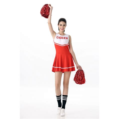 Women Japanese Schoolgirl Cosplay Uniform Lingerie Gleeing Cheerleader Sexy Costume Set