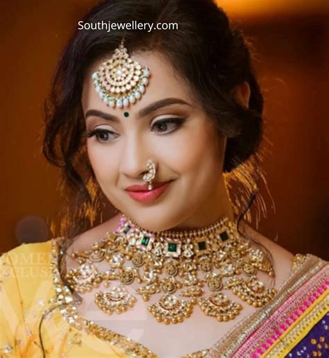 Meena In Uncut Diamond Jewellery Indian Jewellery Designs