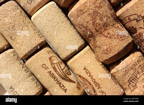 Cork Texture Bottle Bungs Background Stock Photo Alamy