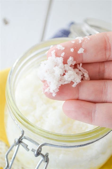 Easy Homemade Salt Scrub Just 4 Simple Ingredients