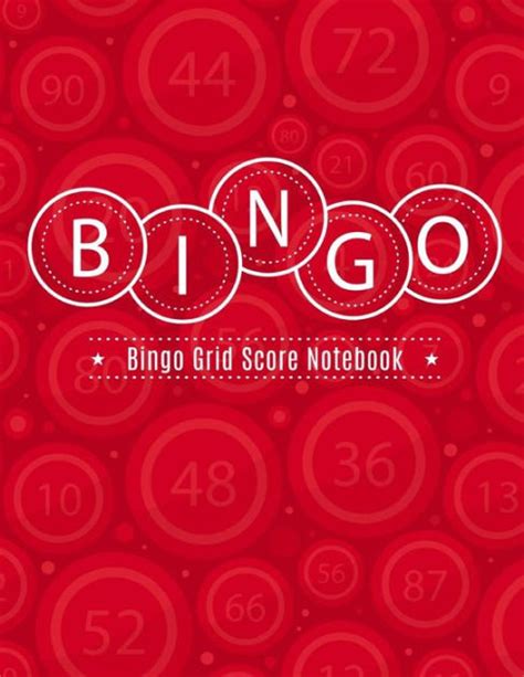 Bingo Grid Score Notebook Bingo Game Record Keeper Book Bingo Score
