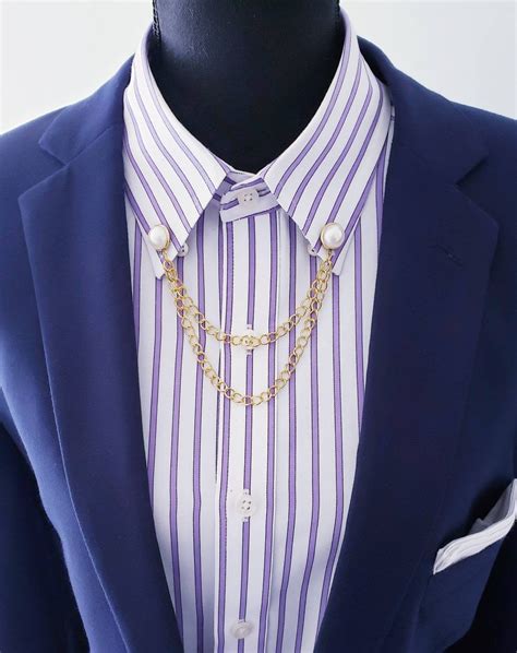 Collar Pins Collar Chain Shirt Clip Lapel Pin Retro Etsy