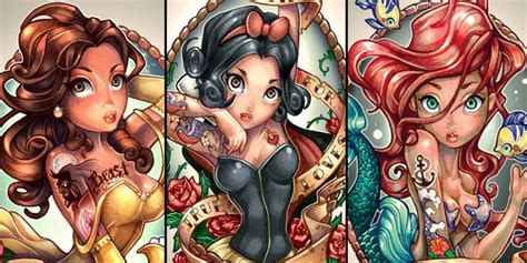 11 Tattooed Disney Princesses By Tim Shumate Justsaying ASIA