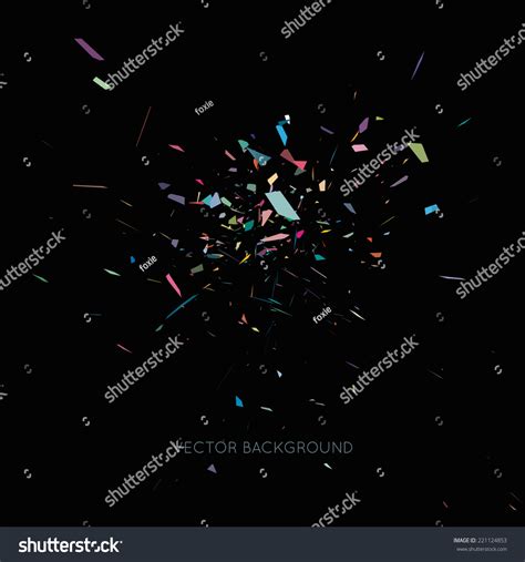 Vector Abstract Confetti Background Stock Vector Royalty Free