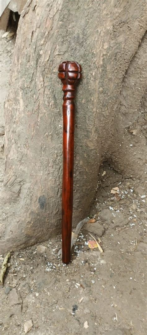 Traditional South African Style Walking Stick Cane Unisex Solid 1pc