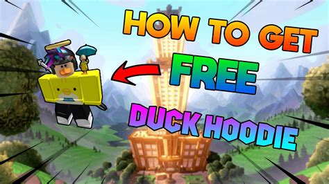 How To Get A Free Duck Hoodie Roblox Youtube