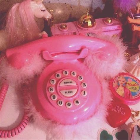 Fluffy Pink Telephone Pink Aesthetic Pastel Pink Aesthetic