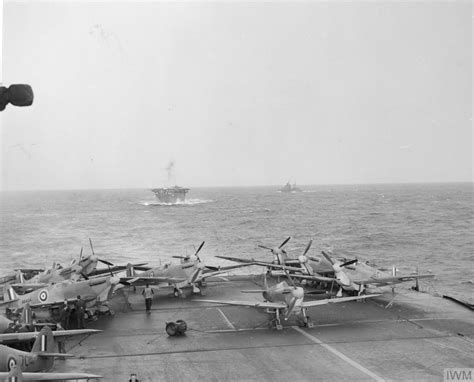 Asisbiz Spitfire Ab454 On The Deck Of Hms Eagle After Leaving Gibraltar