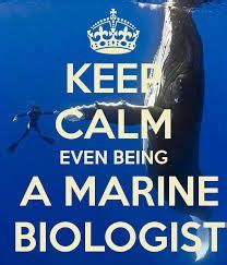 Because marine biology is such a broad field, researchers in this area tend to specialize on one particular area. Keep Calm even being a Marine Biologist! | Marine biologist, Marine biology, Ocean quotes