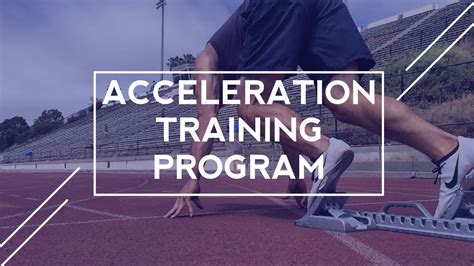 This Acceleration Training Program Is All You Need To Sprint Faster And