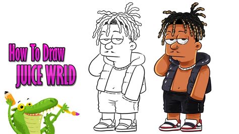 How To Draw Juice Wrld The Simpson Style Youtube