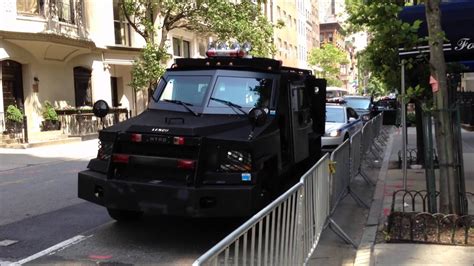 Nypd Bearcat Esu Counter Terrorism Unit Near 5th Ave On Puerto Rican