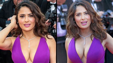 Salma Hayek Proves To Fans Her Breasts Are Real