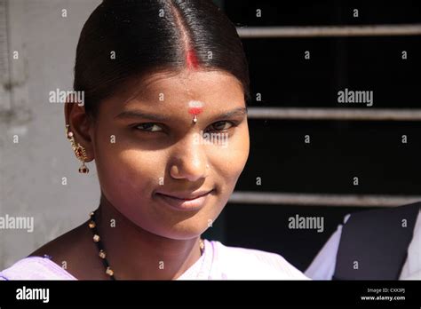 Indian Womans Face Stock Photo Alamy
