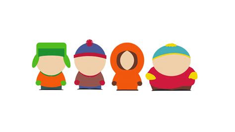 South Park Main Characters Minimalism Wallpaperhd Tv Shows Wallpapers