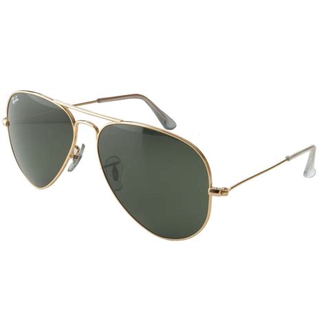 Rayban Aviators Gold 62mm G 15 Lens Gold Aviator Sunglasses Gold Frame Aviator Sunglasses