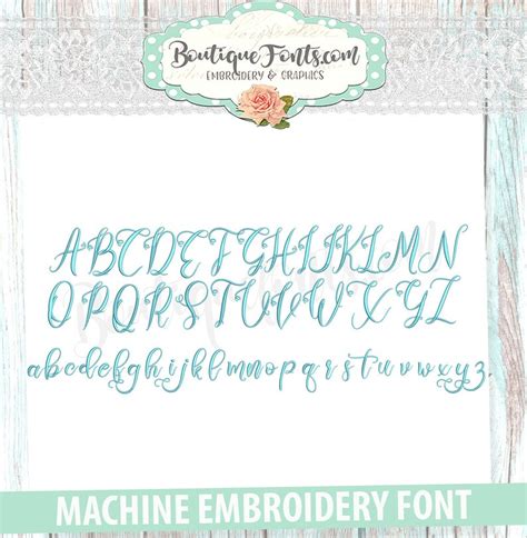 Farmhouse Script Font Machine Embroidery Font Set Instant Etsy