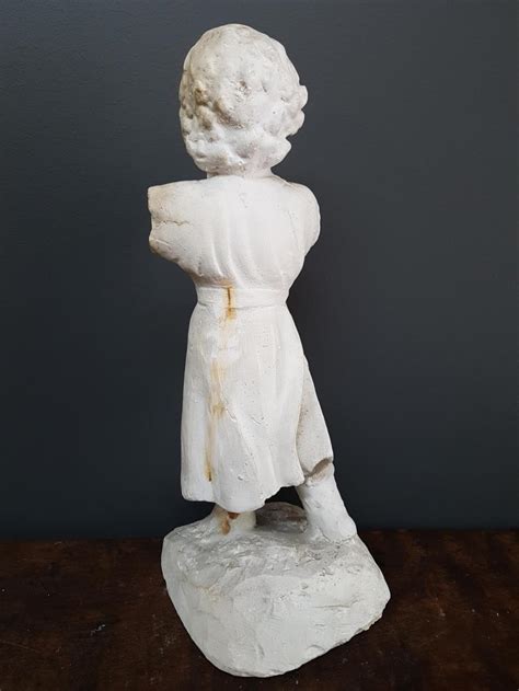 Sold Price Vintage Plaster Figural Statue Of A Boy August 4 0119 7