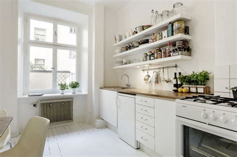 Cortina para cocina corta tela con colores diseños modernos. Decoración de monoambientes: 28 metros² en estilo nórdico