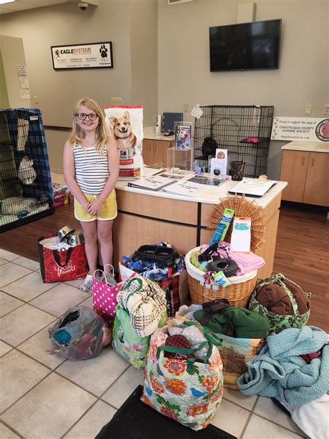 Local 10 Year Old Donates Items To Humane Society News Sports Jobs