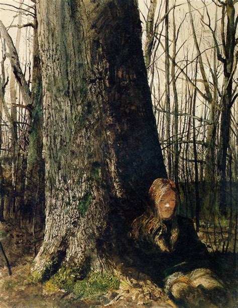 Seated By A Tree From A Unique Collection Of Figurative Paintings At