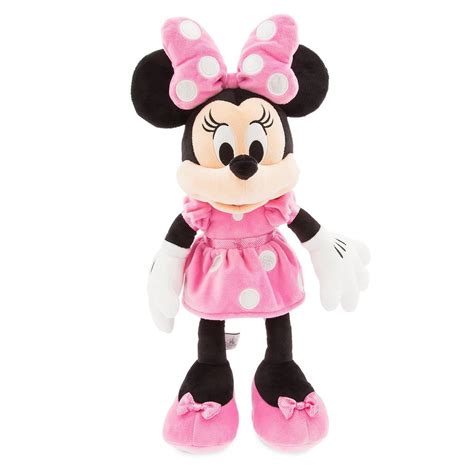 Disney Store Minnie Mouse Plush Pink Medium 18 Inc New With Tags