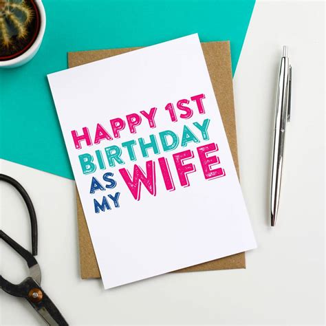 Happy 1st Birthday As My Husband Greetings Card By Do You Punctuate