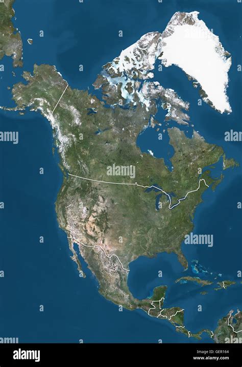 Satellite View North America Hi Res Stock Photography And Images Alamy