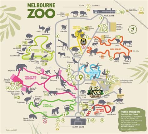 Melbourne Zoo Map Have Fun Melbourne