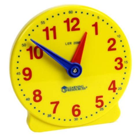 Learning To Tell The Time With These Plastic Yellow Clocks Nostalgia