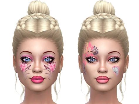 The Sims Resource Face Paint For Fun By Trudieopp Sims 4 Downloads