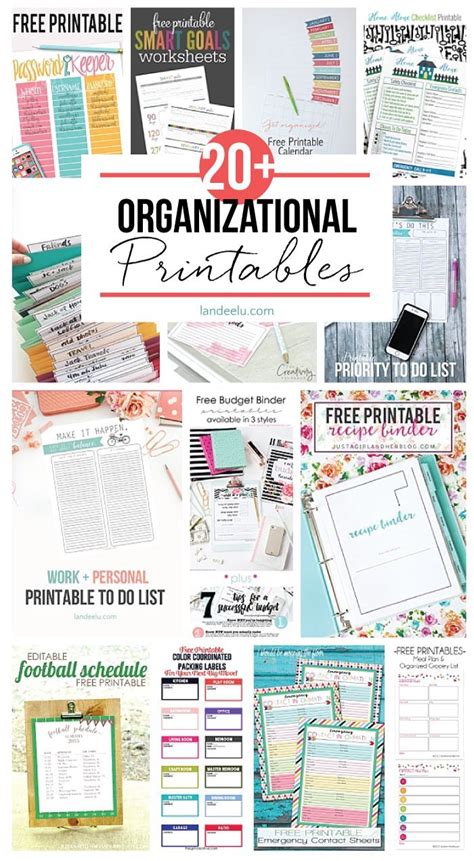 Tons Of Awesome Organizational Printables To Keep Track Of Everything