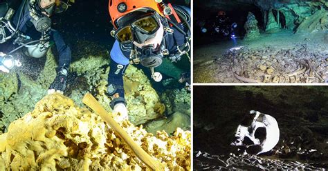 Mayan Remains From 9000 Years Ago Found In Huge Underwater Cave In