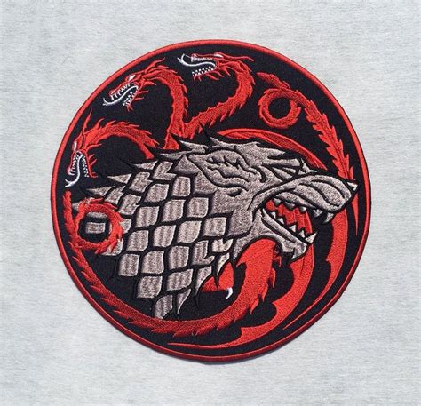 8 X 8 Large House Stark Sigil Targaryen Dragons Stargaryen Game Of