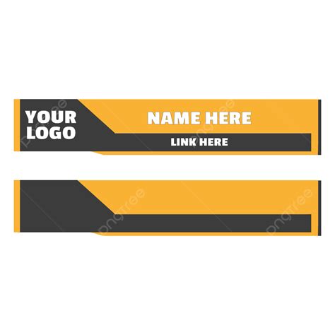 Social Lower Third Vector Png Images Social Media Lower Third Lower