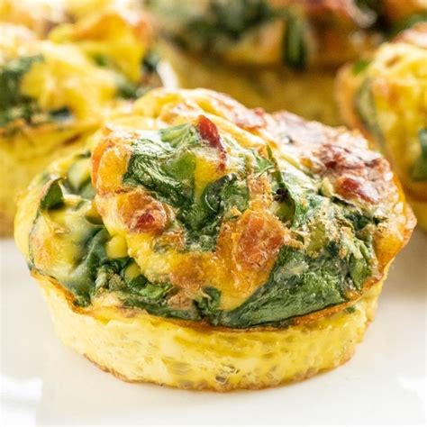 Easy Keto Bacon And Spinach Egg Muffins
