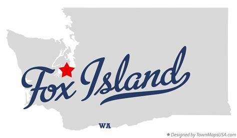 Map Of Fox Island Wa Washington