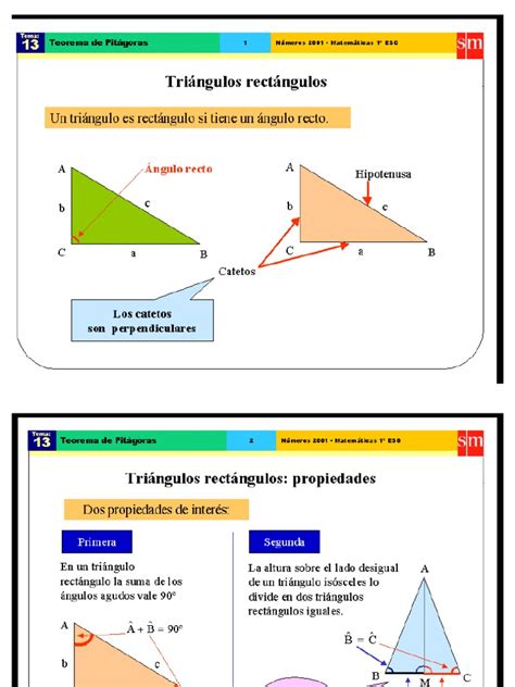Ppt Teorema De Pitágoras