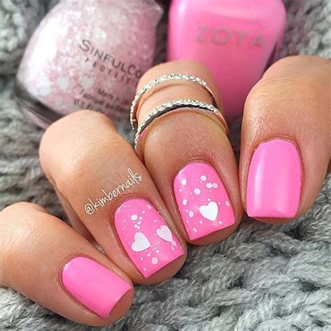 41 Cute Valentines Day Nail Ideas For 2020 Stayglam Heart Nails
