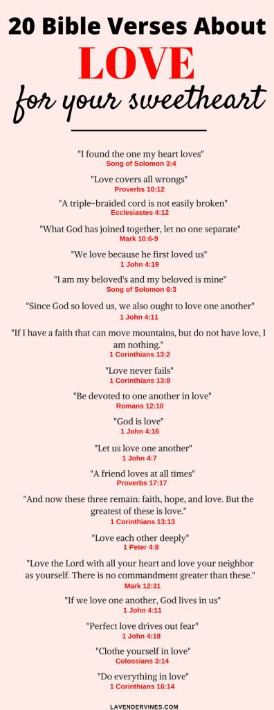 Cling to what is good. The 20 Most Popular Bible Verses About Love