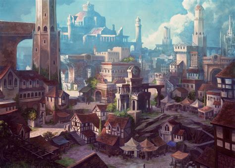 Neverwinter Market Chris Dien On Artstation At Artstation