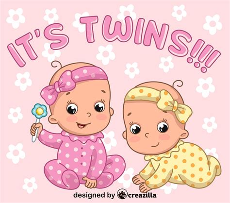Twins Girls Vector Free Download Creazilla