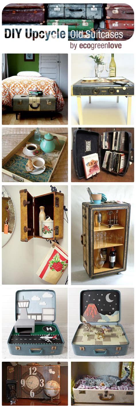 15 Creative Ideas To Repurpose Old Suitcases Ecogreenlove Suitcase