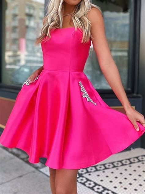 Hot Pink Party Dresses For Women Yafgca
