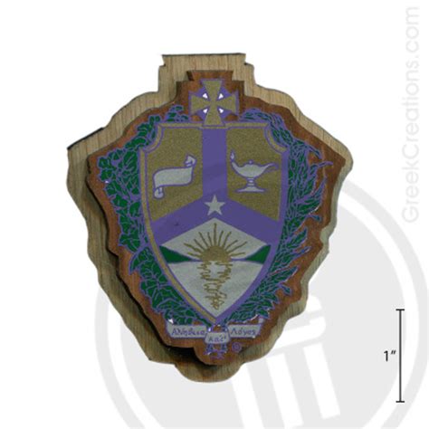 Alpha Kappa Lambda Large Raised Wooden Crest