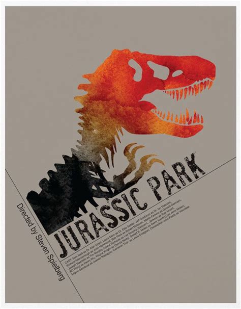 Jurassic Park A3 Poster Print 18 00 Via Etsy Jurassic Park Poster