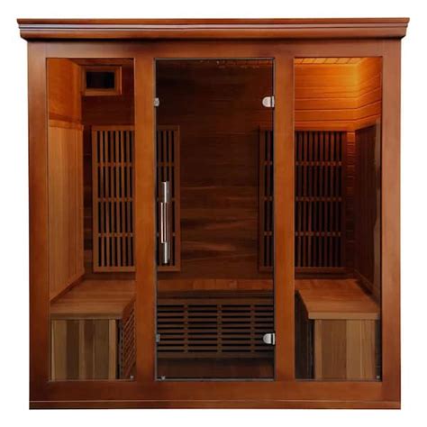 Radiant Sauna 4 To 5 Person Cedar Elite Premium Sauna Bsa1322 The