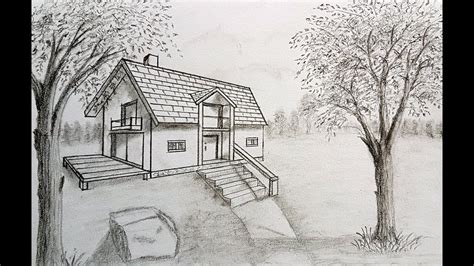 How To Draw A House In Two Point Perspective In Landscape YouTube